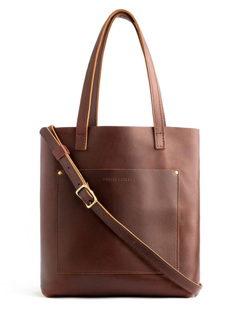 Portland Leather Brown Leather Backpack Tote